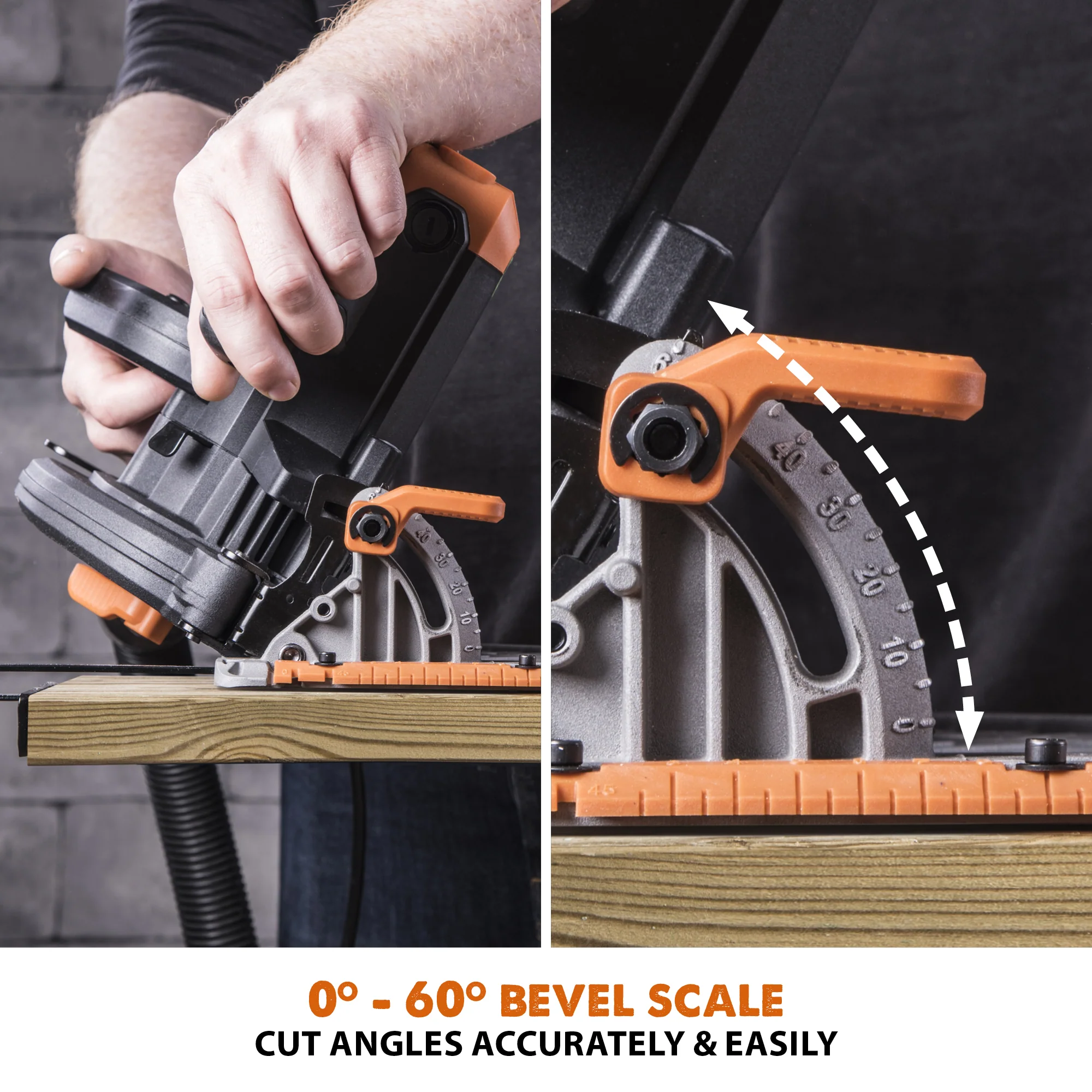 Evolution R185CCS: Multi-Material Cutting Circular Saw 7-1/4 in. Blade - Image 9